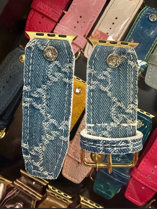 Sparkl Brand Accessories - Denim Apple Watch Band  - Blue